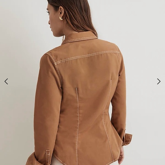 Madewell’s darted button-up shirt in (re)generative chino! - Picture 8 of 9